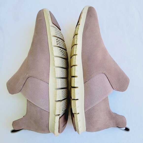 Cole Haan Women's Pink Twilight Mauve Zerogrand Slip-on Suede Boots - size 9 B - Picture 6 of 9